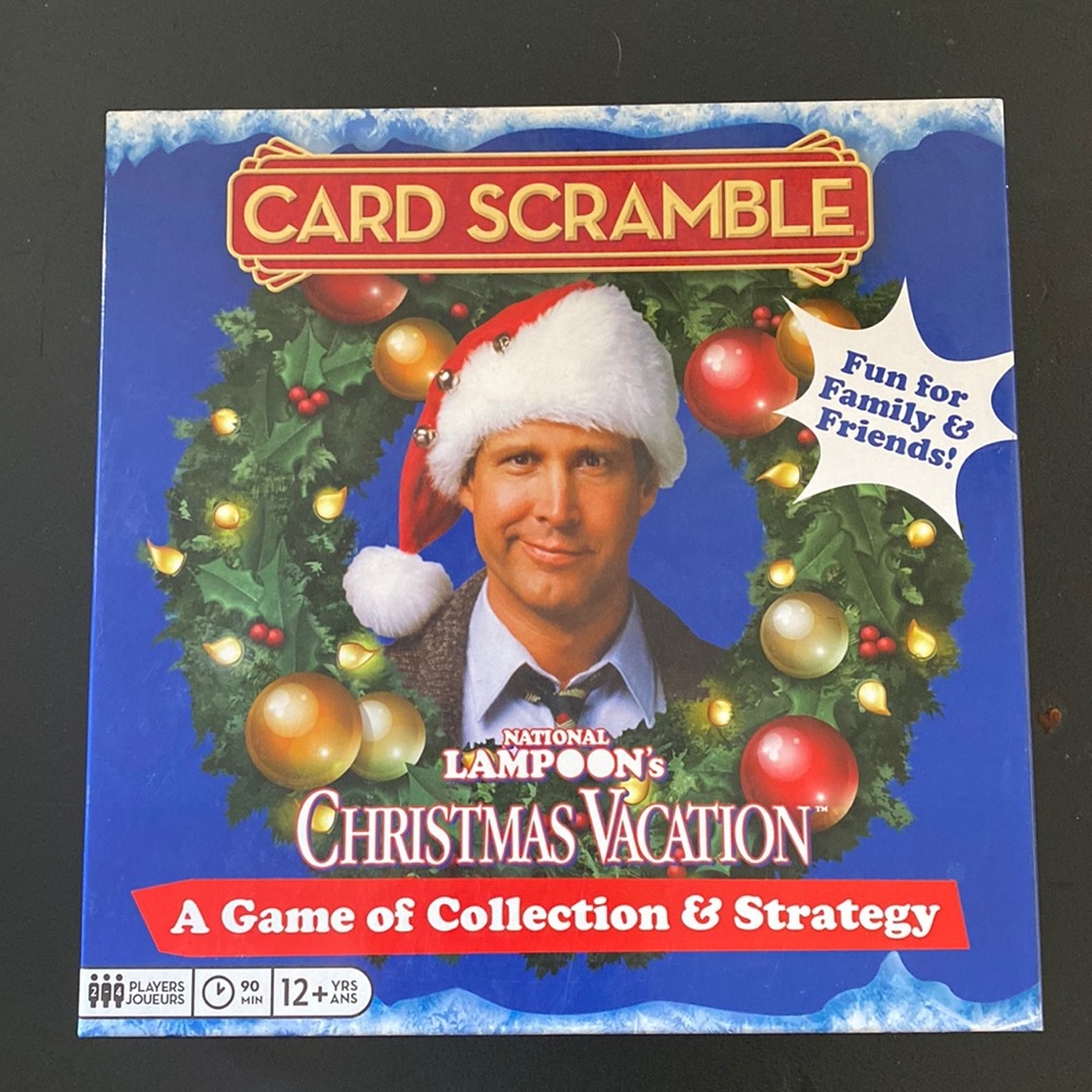 National Lampoon’s Christmas Vacation board game. Card Scramble